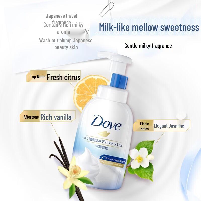DOVE Глубоко питающая пена для душа