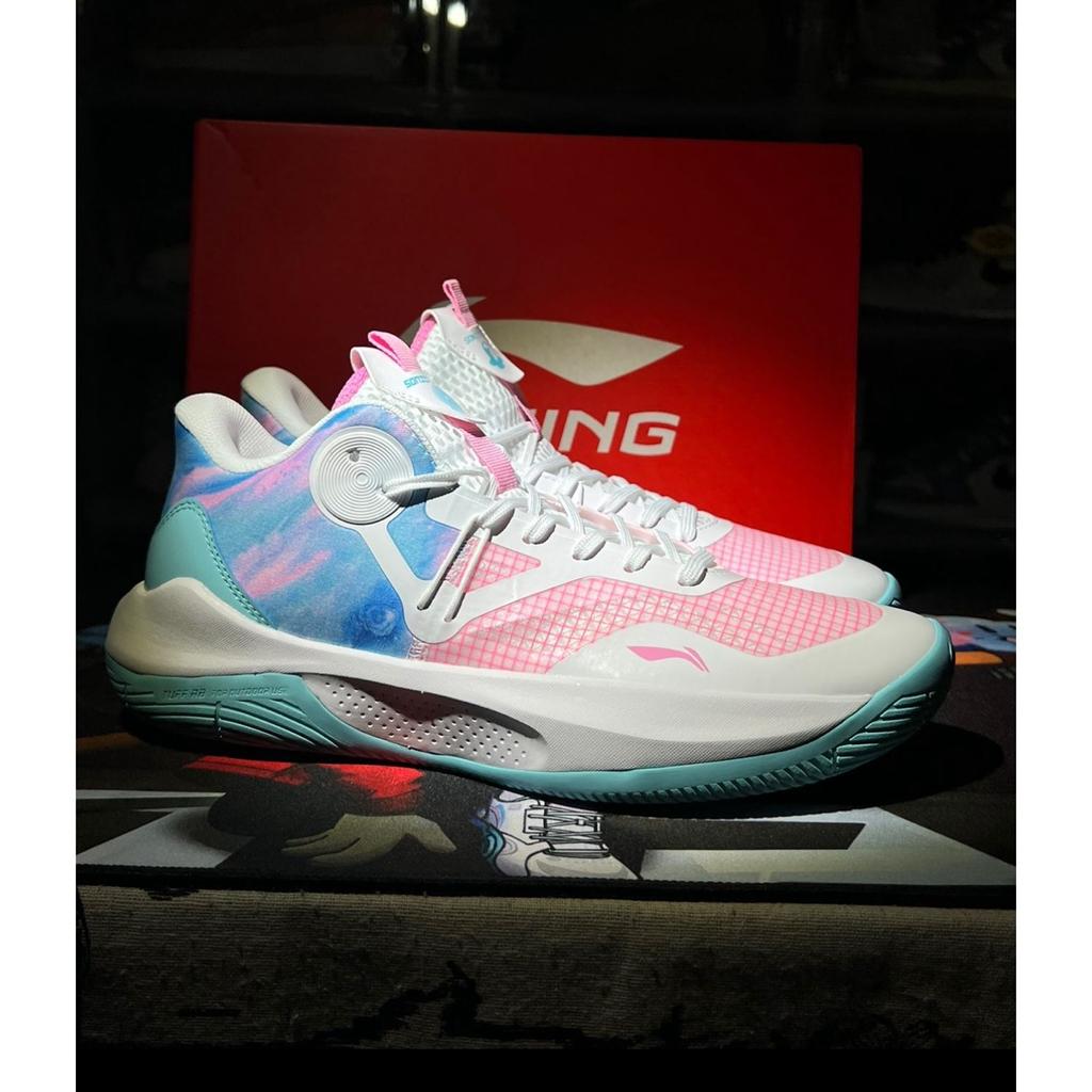 Li-Ning Sonic Team Low White Prism Розовые мужские кроссовки Standard-White ABPS023-1