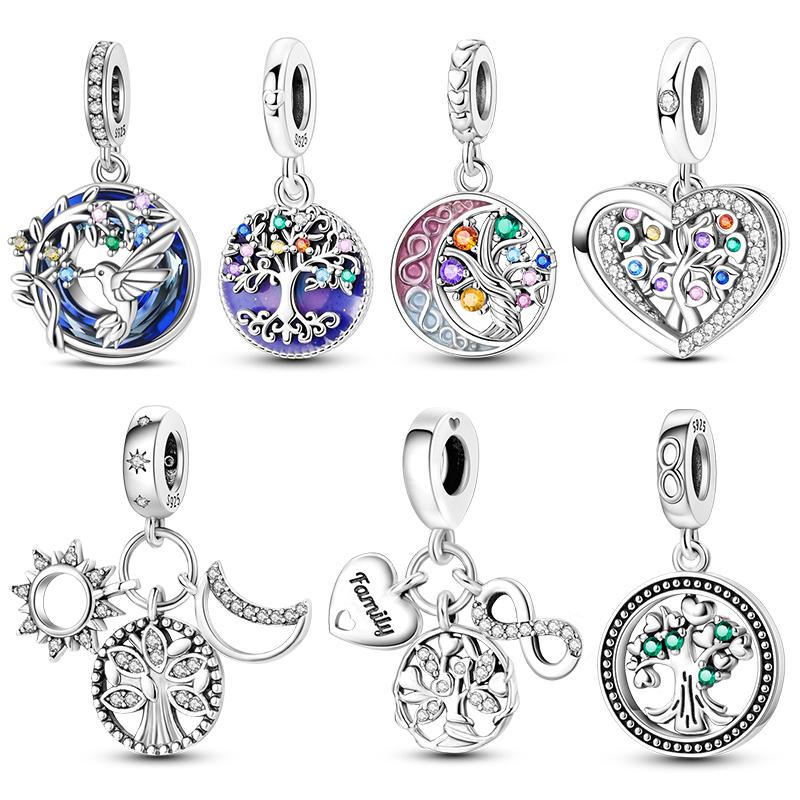 Подвеска Шарм Бусины Медь Подходит для Оригинального Браслета Ожерелья Женская Подвеска Бусина Роскошный DIY Изысканные Ювелирные Изделия Подарок