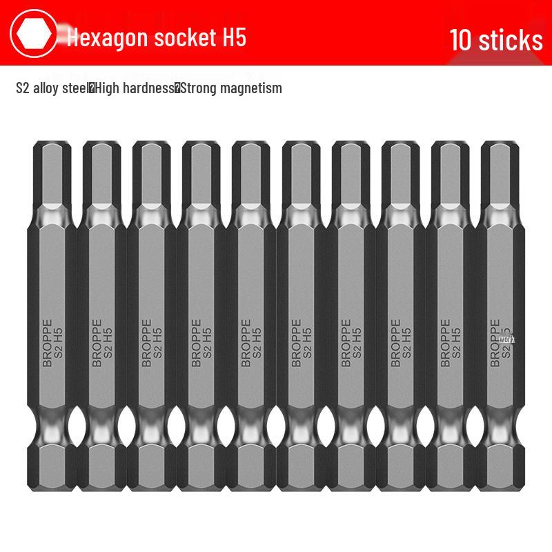 S2 Steel Magnetic Phillips & Slotted Screwdriver Bits Set for Electric Hand Drills and Pneumatic Tools