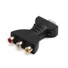 HDMI-compatible Gold-plated to AV Audio Adapter HDMI-compatible to VGA Splitter for HDTV DVD Projector