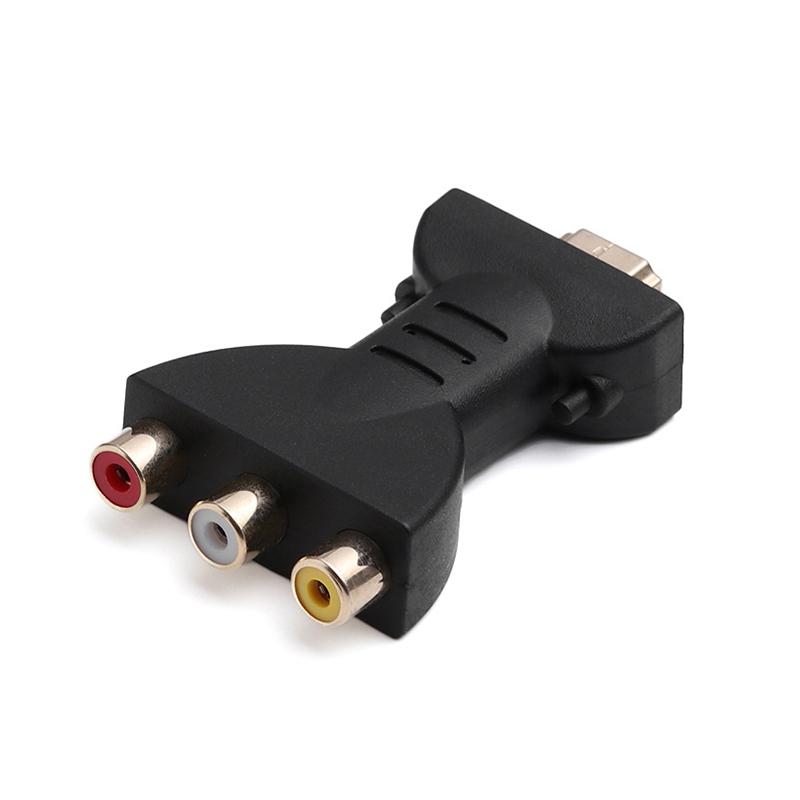 HDMI-compatible Gold-plated to AV Audio Adapter HDMI-compatible to VGA Splitter for HDTV DVD Projector