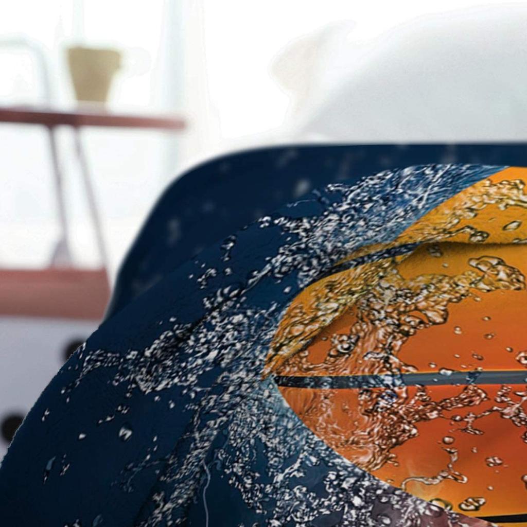 Flannel Fleece Bed Blankets Lightweight Cozy Throw Blanket for Couch Sofa Bedroom Adults Kids,Fire Basketball Twin Size 40"x50"