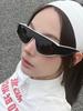 Трендовые панк прямоугольные солнцезащитные очки женские дизайнерские квадратные оправы винтажные ретро модные аксессуары новый дерзкий бренд очки