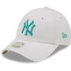 Casquette - New Era - 9Forty Femme - New York Yankees - Blanc Aqua - 100% Coton