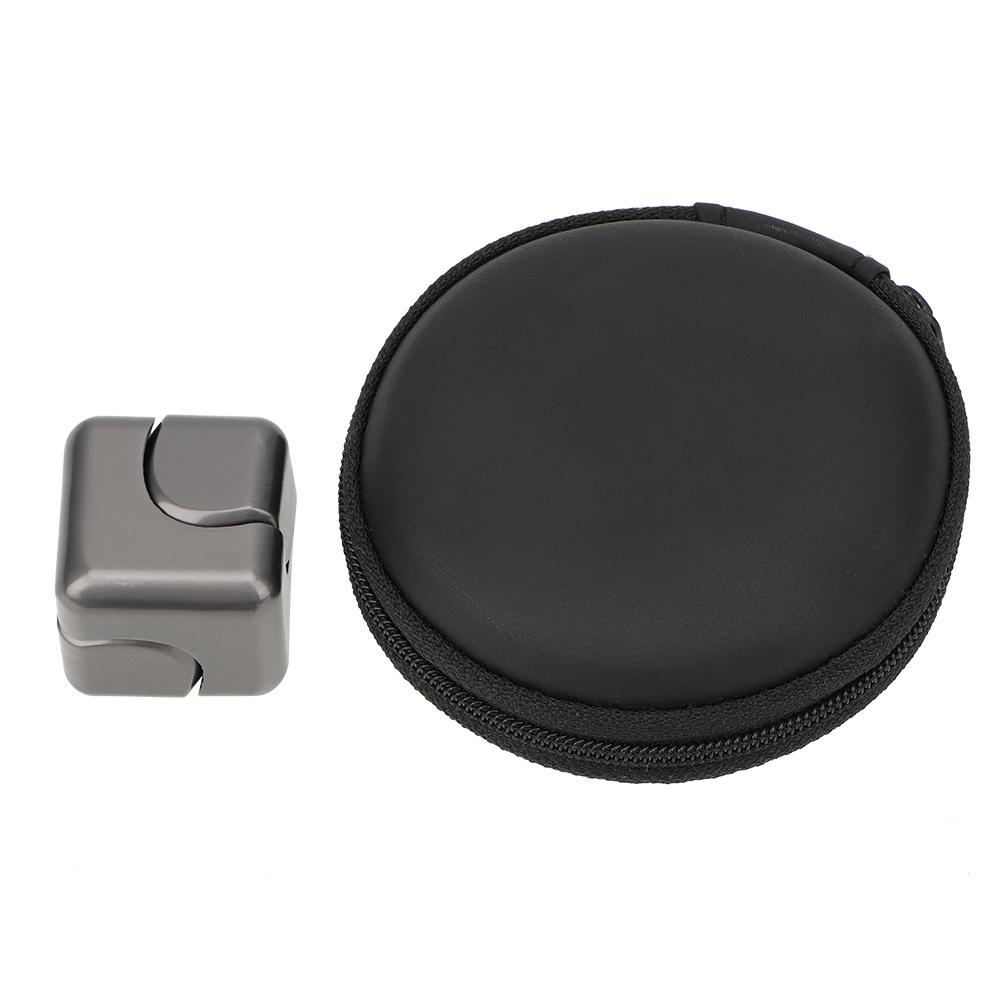 Красочный кубический квадратный ручной спиннер, гироскоп для пальцев, игрушки для снятия стресса и тревоги(Серый)