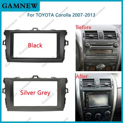7-дюймовая радиопанель для Toyota Corolla 2007-2013 2 DIN GPS DVD Стерео CD Панель Приборной Панели Монтажный Комплект Отделка Рамка