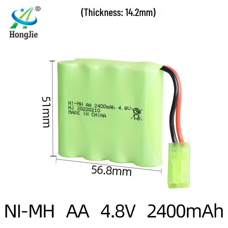 NiMH 4.8V 2400mAh Аккумуляторная батарея для радиоуправляемых машин и электрических игрушек-альпинистов