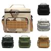 Tactical Lunch Box for Men Work Leak Proof Insulated Durable Beach Thermal Cooler Handbag Camping Picnic Square Bags Portable