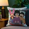 Мультяшная наволочка для подушки с изображением BBobs BBurgers, из плюшевой ткани, мягкая, с двусторонней печатью, чехол для диванной подушки, чехлы для декоративных подушек