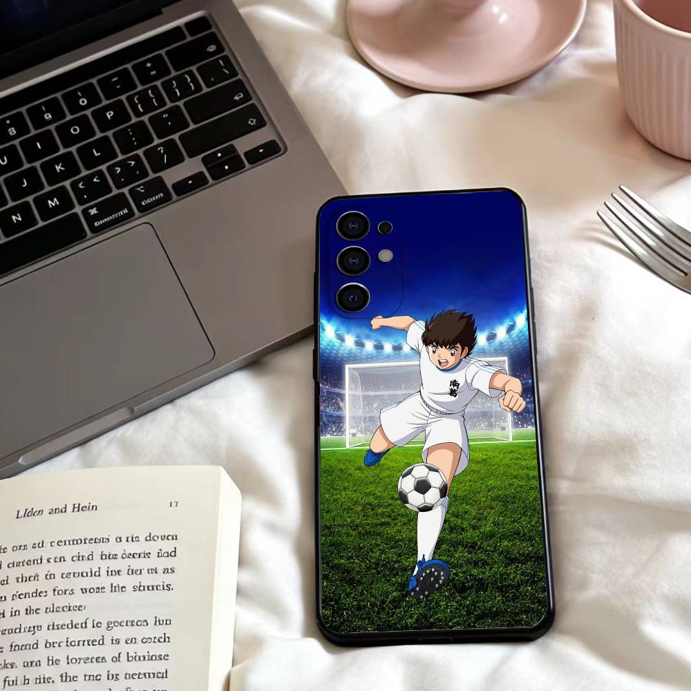 Аниме Крутой C-Капитан Т-Цубаса Чехол для телефона для Samsung S25,24,23,22,30,21,10,9,Ultra,Plus,Lite,FE,4,5 G Мягкий черный чехол