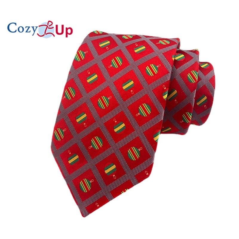 Men Christmas Tie Woven Classic Necktie Formal Tie for Wedding Christmas Gift