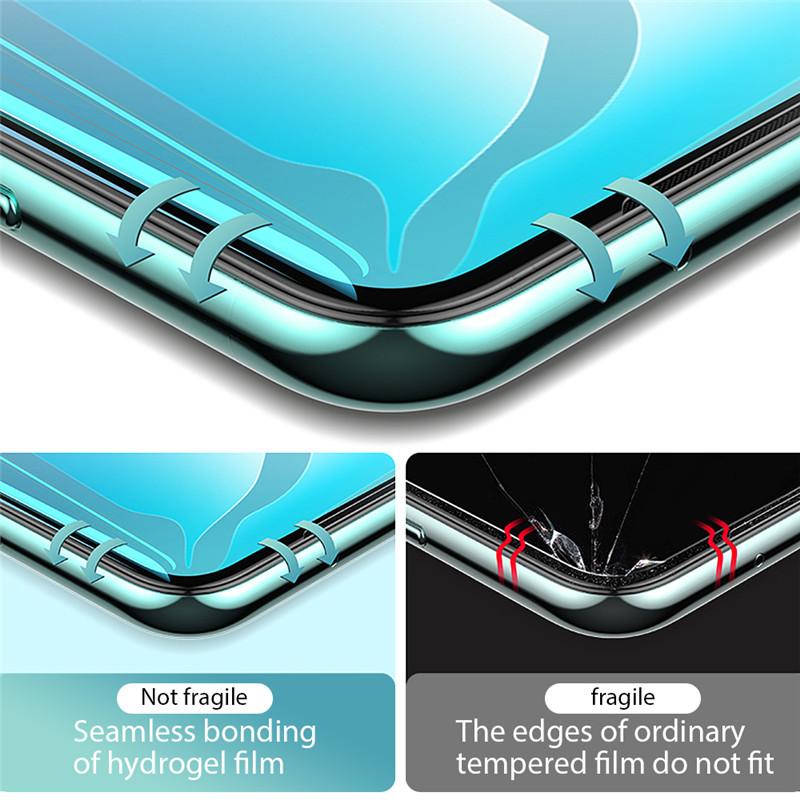 2 шт. HD гидрогелевая пленка для iPhone Samsung Huawei Honor Xiaomi Redmi OPPO Realme Vivo OnePlus Защитная пленка для экрана телефона мягкое полное покрытие