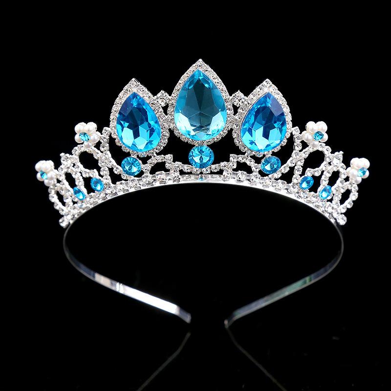 Свадебная корона в европейском стиле, ювелирные украшения, сценическое выступление, корона принцессы, тиара, дорожная фотография, хрустальная корона, тип «капля воды»