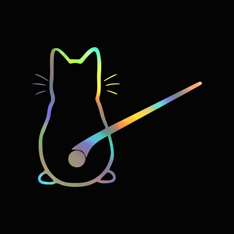 Забавная наклейка с изображением кота для автомобиля, декор заднего окна, авто украшение, наклейка с котенком, наклейка на кузов автомобиля, стекло, Стайлинг, наклейки