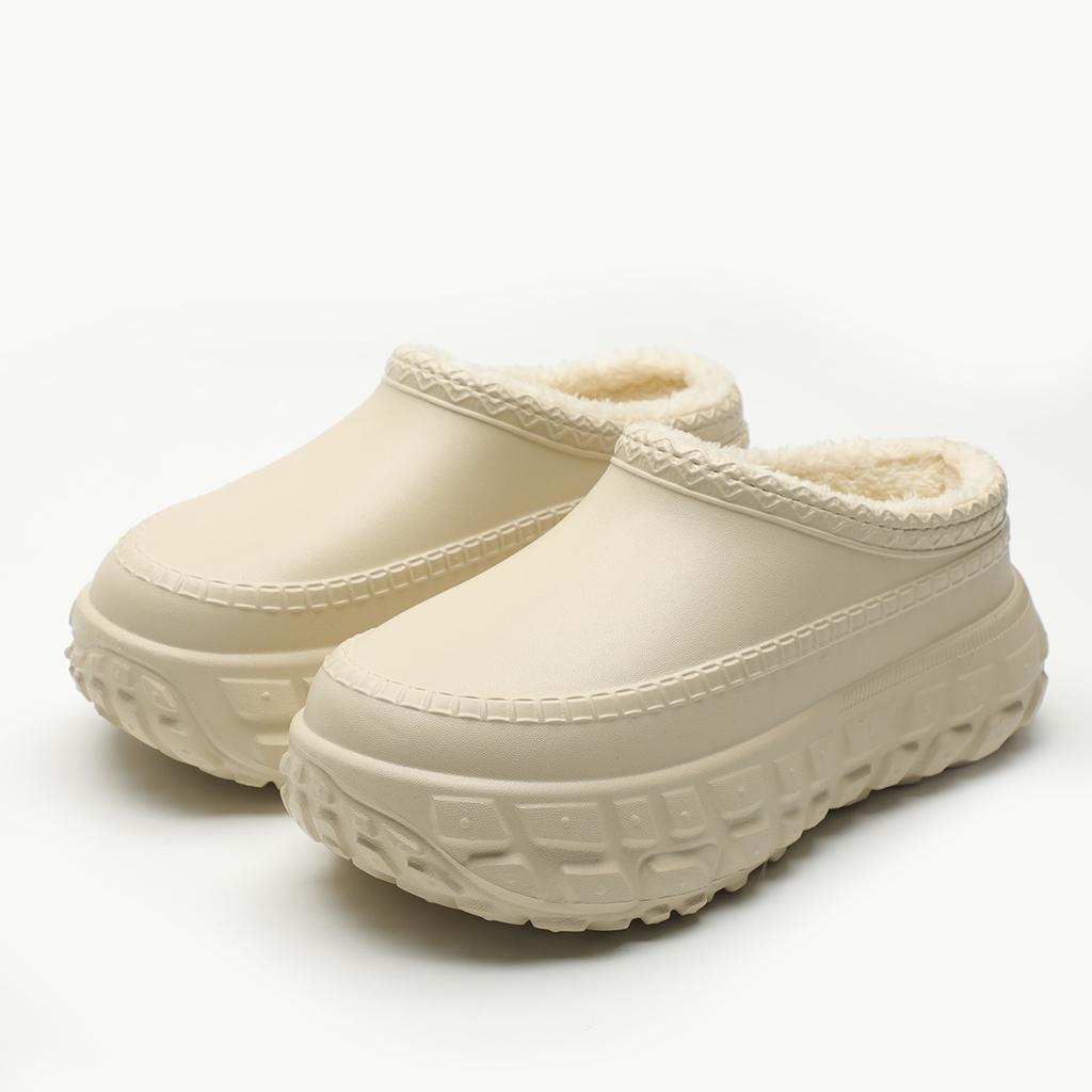 Men's Winter Warm Snow Boots Waterproof Faux Fur Lining Short Booties Faux Suede Outdoor Indoor House Slippers Shoes for Men Non-Slip Walking Loafers