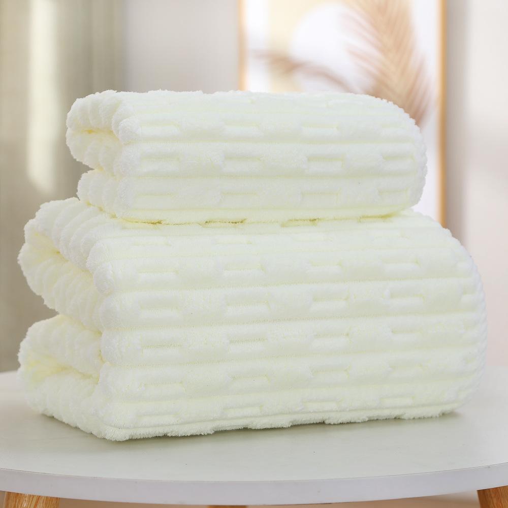 Мягкое полотенце для ванной из ультратонкого волокна, впитывающее и быстросохнущее полотенце, домашнее мягкое утолщенное полотенце для ванной цвета кораллового бархата