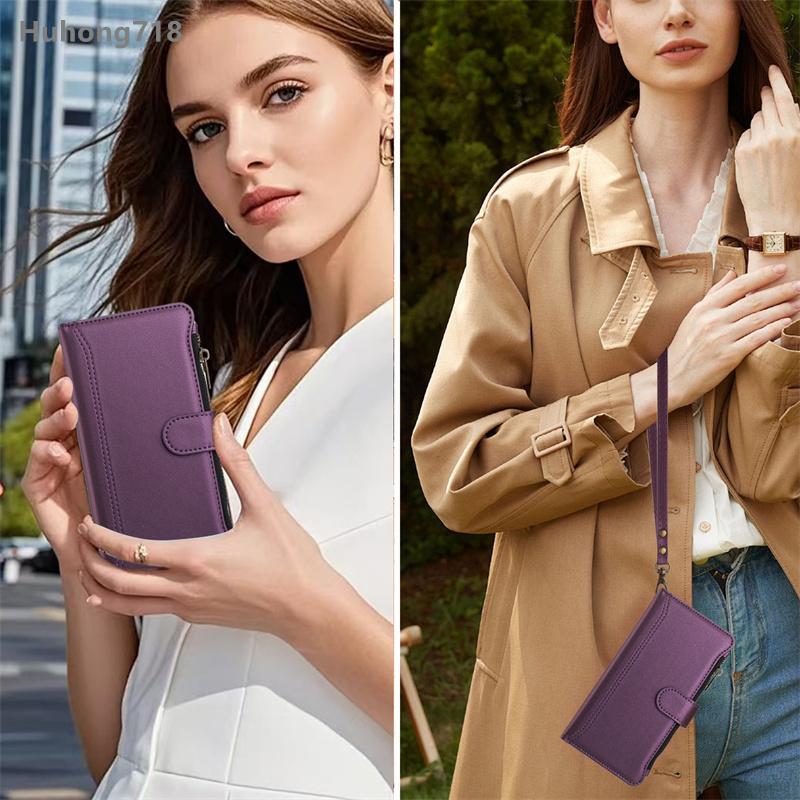 Zipper Leather Case For Blu View 5 Pro Speed B1550VL Bold K10 K50 G53 G54 G64 C9 5G Wallet Cover Casing