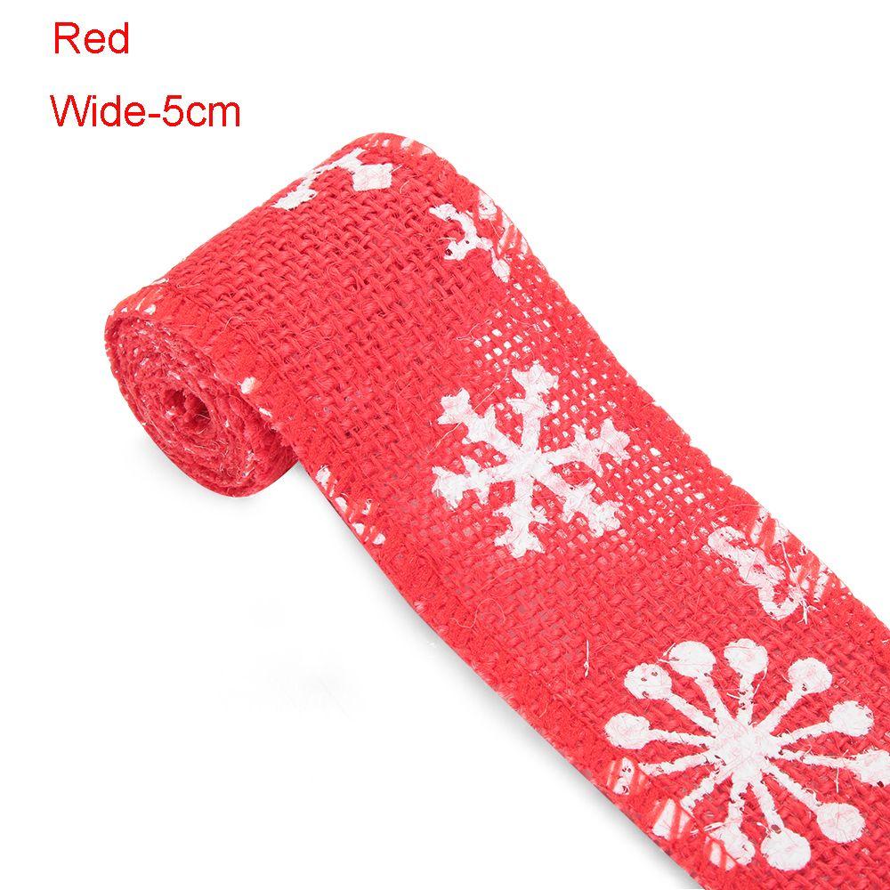 Craft Rustic Vintage Merry Christmas Wedding Snowflake Sisal Trim Snowflake Lace Ribbon Jute Burlap