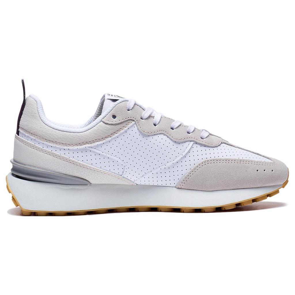 Li Ning Fangyuan Classic Синтетическая кожа Нескользящие Износостойкие Низкие Спортивные Повседневные Кроссовки Мужские AGCT047-4