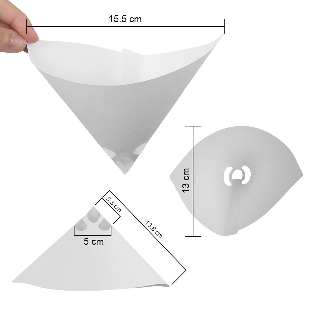 Paint Filter Conical Nylon Micron Papers Paper Funnels Tools 200 Pcs Purifying Straining Cup Funnel Disposable Paper Filters 100 Mesh