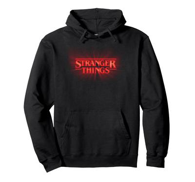 Худи с логотипом Stranger Things с красным свечением