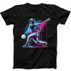 Baseball Player Ice Cream Drip Humorous Funny Art Gift Tee Black T Shirt 26