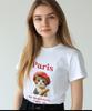 СТОПРОЦЕНТОВ ДЛЯ ЖЕНЩИНЫ Ohpxharmonia4 Parisien Nyang Женская базовая футболка с коротким рукавом