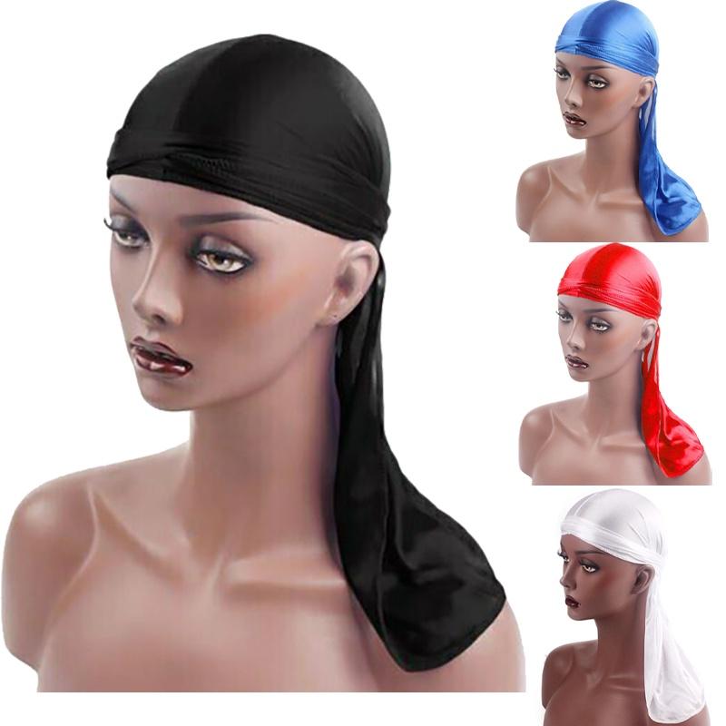 Unisex Soft Imitated Silk Bandana Doo Durag Headwear With Adjustable Fit For Men And Women