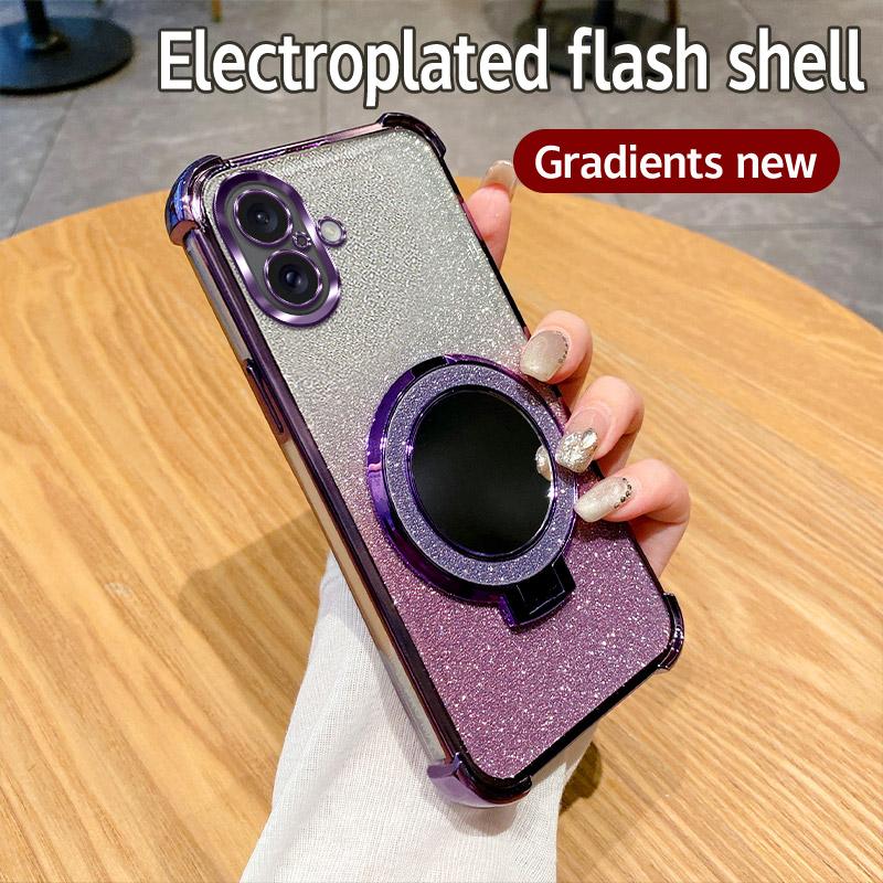 Противоударный чехол для телефона 6D с блестящим зеркальным кольцом для Google Pixel 7 8 9 10 Pro XL Google Pixel 9A 8A 7A 10 9 8 7 Pro 5G Мягкая накладка