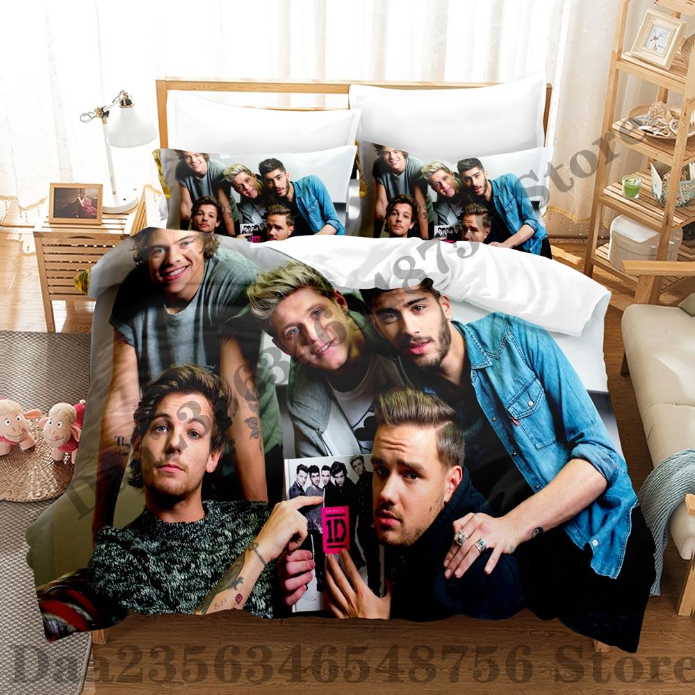Постельное белье Direction One Односпальное Двуспальное Полный Размер Queen Size King Size Комплект для Взрослых Детской Спальни Пододеяльник Комплекты Печать Аниме Комплект Постельного Белья