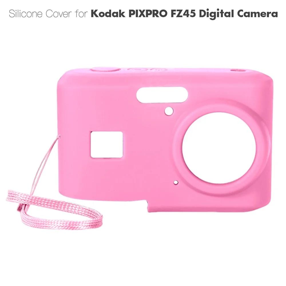 Для KODAK PIXPRO FZ45 FZ55 Мягкий Силиконовый Защитный Чехол с Ремешком Тонкий Чехол-сумка для Камеры Чехол для Камеры Аксессуары для Камеры