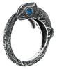 Name Silver Ring Unisex Garnet Chameleon Natural Stone Blue R0807-bl [Brand Ring/Standard
