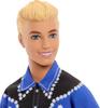 Barbie Ken Fashionista Royal Blue Shirt Doll House Pretend Play Barbie Doll Ages 3 and Up Blue HRH25 Dress-Up