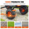 Poly Garden Dump Cart Heavy-duty Yard Carts and Wagons 800 lbs 10" Tires