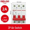 Миниатюрный автоматический выключатель Delixi DZ47s 3P, трехфазный воздушный выключатель типа C на 380 В для промышленного использования