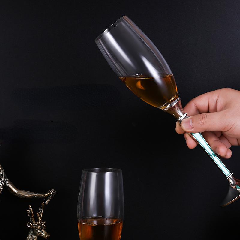 Креативный набор бокалов для шампанского из эмалевого хрусталя, домашний бокал, подарочный набор для вина из пузырькового стекла