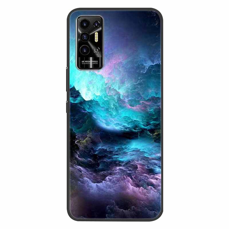 Чехол для Tecno Pova 2 Pova2 Ударопрочный Мягкий силикон ТПУ Задняя крышка Для Tecno Pova 2 Чехлы для телефона Pova2 2021 Чехол Милый мультфильм