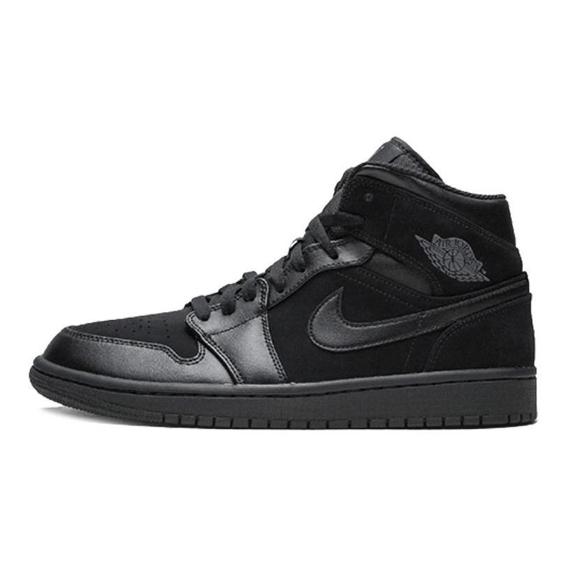 Jordan 1 Mid Triple Black 2018 554724-050