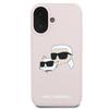 Karl Lagerfeld Klhmp16Mskchpplp Iphone16 Plus 6.7 Różowy/Pink Hardcase Silicone Double Heads Print Magsafe