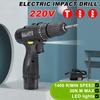 16.8V Wireless Impact Electric Cordless Screwdriver Power Tool 220V 30NM Torque Electric Drill Drilling Machine Mini Hand Drill New