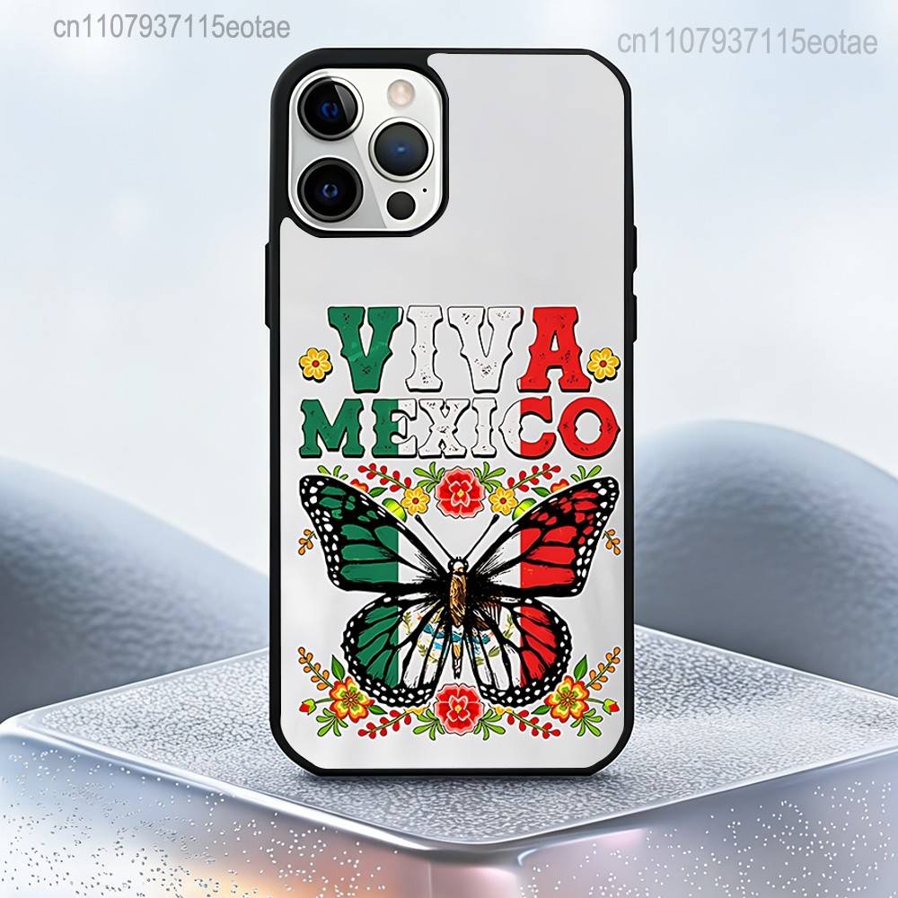 Mexico National Emblem Flag Case For iPhone 17,16,15,14,13,12,11,Pro,Max,Plus,Mini,SE4,E Magnetic Magsafe Wireless Charging