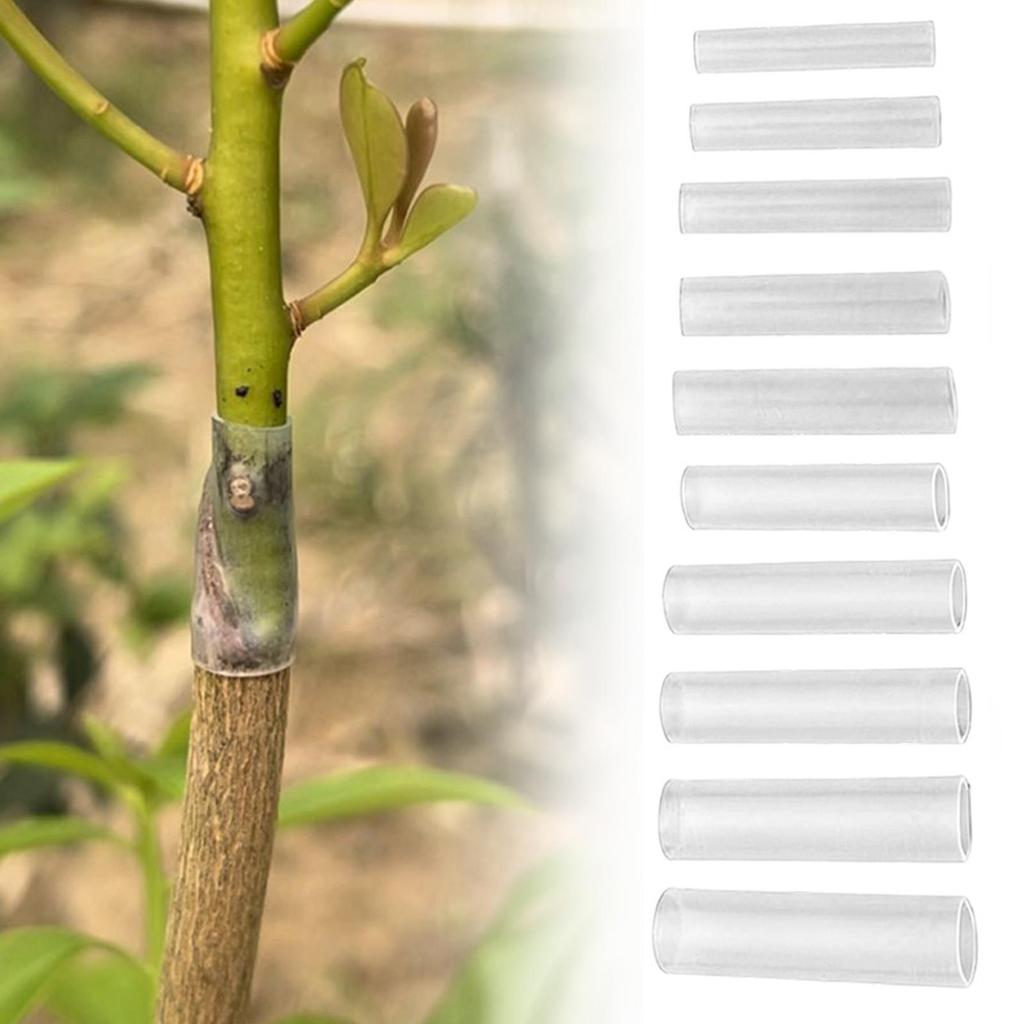 50 шт. Силиконовый рукав для прививки 3-7,5 мм Силиконовый щиток Инструмент для прививки плодовых деревьев Для садовых растений Садоводы Садовый питомник