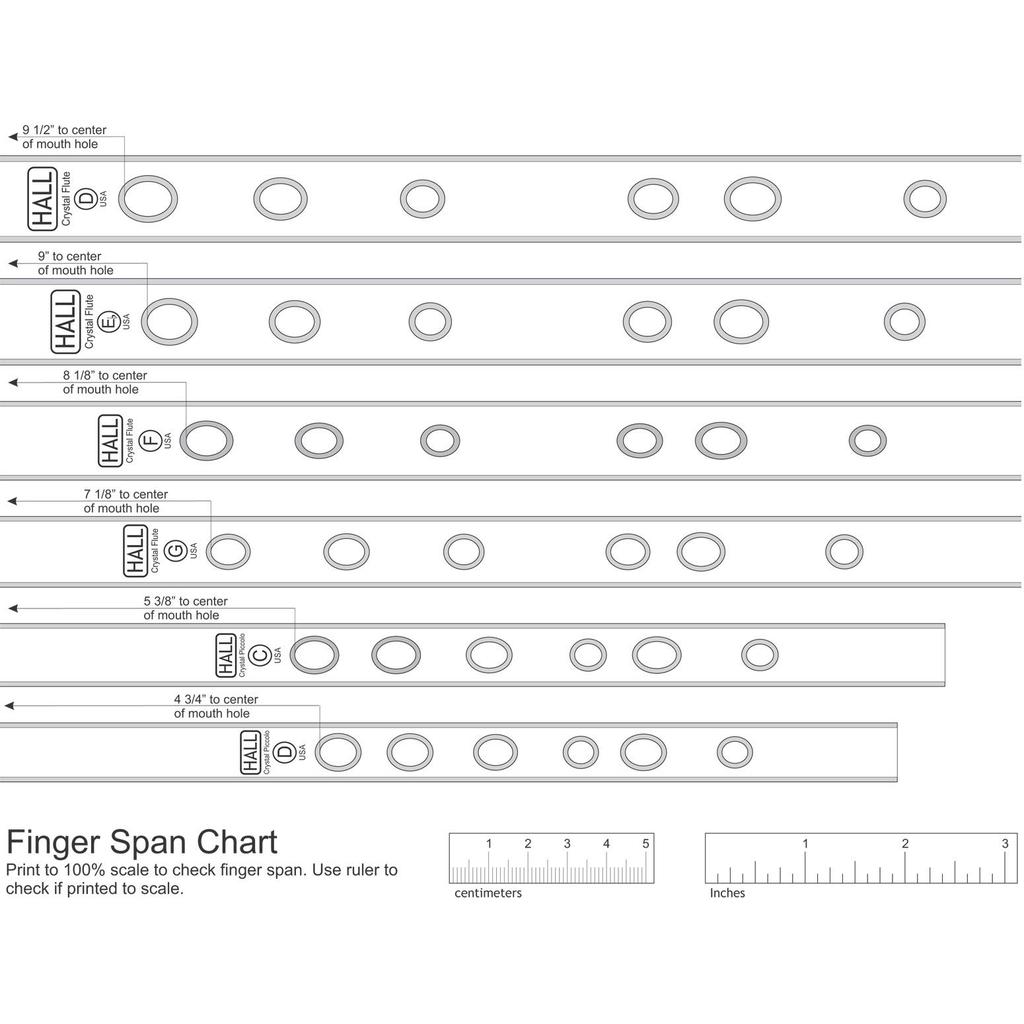 Hall Crystal Flute Offset Model G Tube Total Length 421mm FLUTE G DRAGON