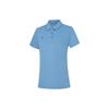 Solid Color Breathable Quick-Dry Polo Shirt Women Tops Paris-Blue APLU190-11