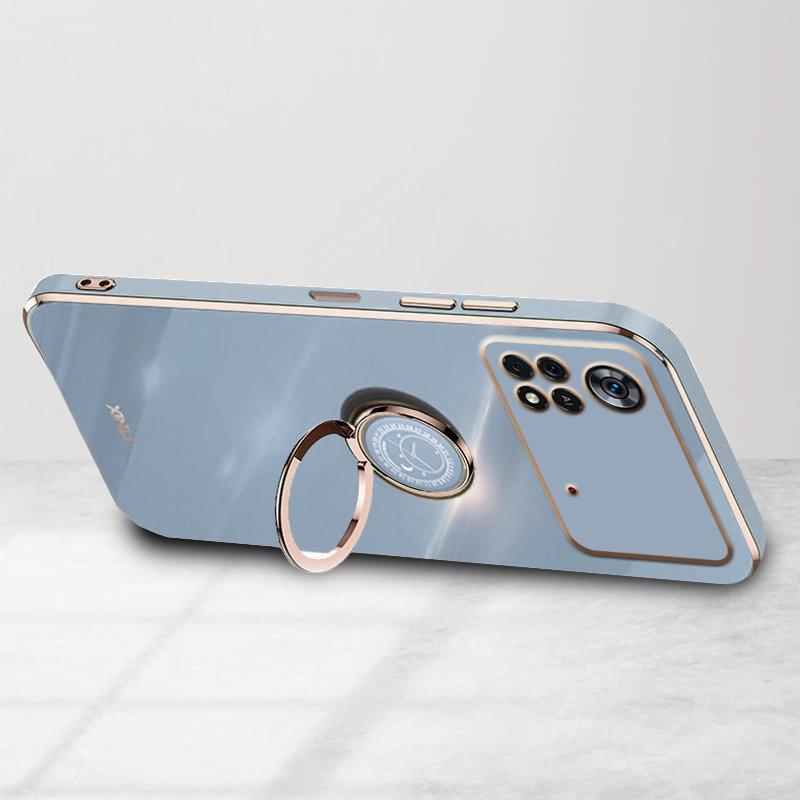 Case for Xiaomi Poco M4 Pro 4G, Electro Ring, blue