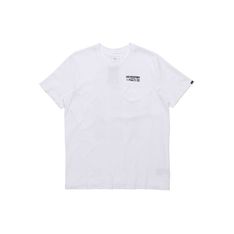 Vans Мужская футболка с коротким рукавом и принтом из серии «Сотрудничество азиатских художников», белая VN0A4P5FWHT