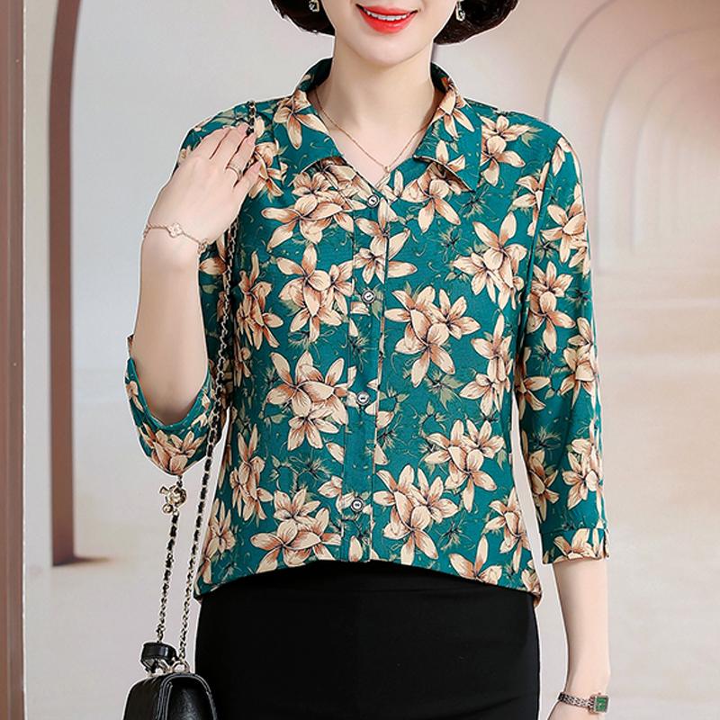 Элегантный летний топ, женская рубашка, повседневная свободная женская винтажная блузка, летняя одежда
