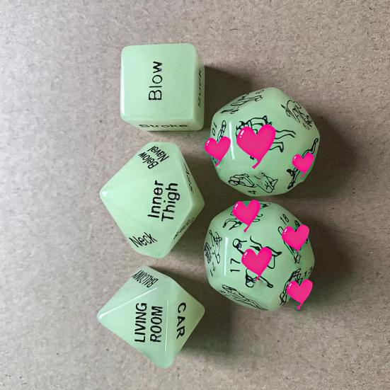 5 шт./компл., многогранные игральные кости, секс-игрушка с рисунком жеста, маленький размер, забавные романтические спортивные кости для медового месяца