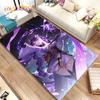 Genshin Impact Cartoon Game Area Rug, ковер для дома, гостиной, спальни, дивана, дверного коврика, кухонного декора, детский нескользящий напольный коврик